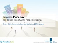 In linea sul portale di PloneGov Italia una presentazione in formato slide